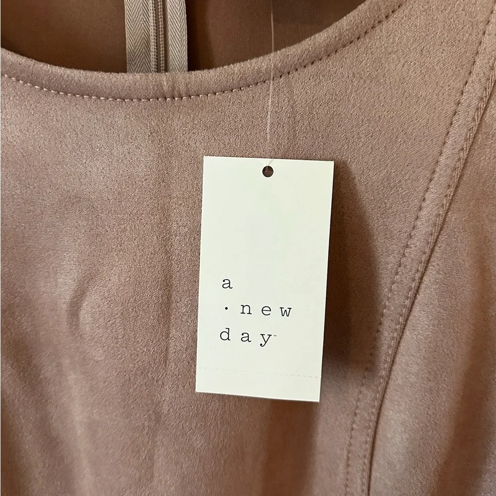 a new day Taupe Faux Suede Mini Dress - Picture 4 of 5